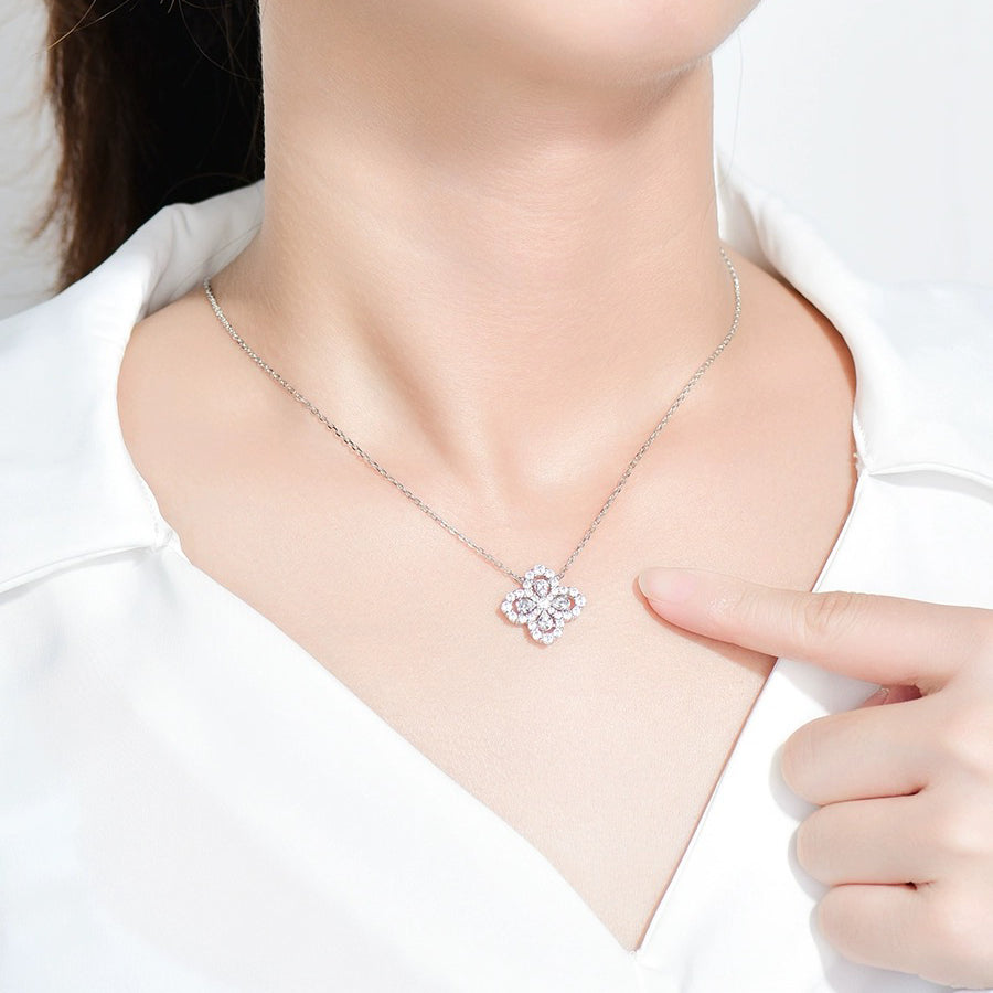 [moco jewelrys]LOOP-HALSKETTE VOLL MOTIV DIAMANT 16MM MEHRERE FARBEN