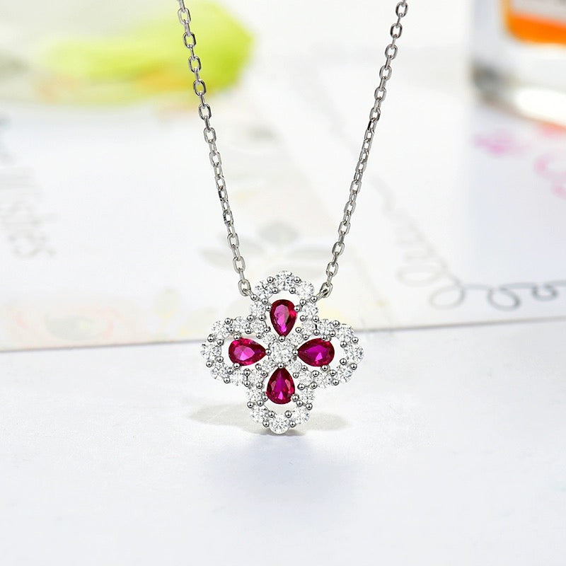 [moco jewelrys]LOOP-HALSKETTE VOLL MOTIV DIAMANT 16MM MEHRERE FARBEN