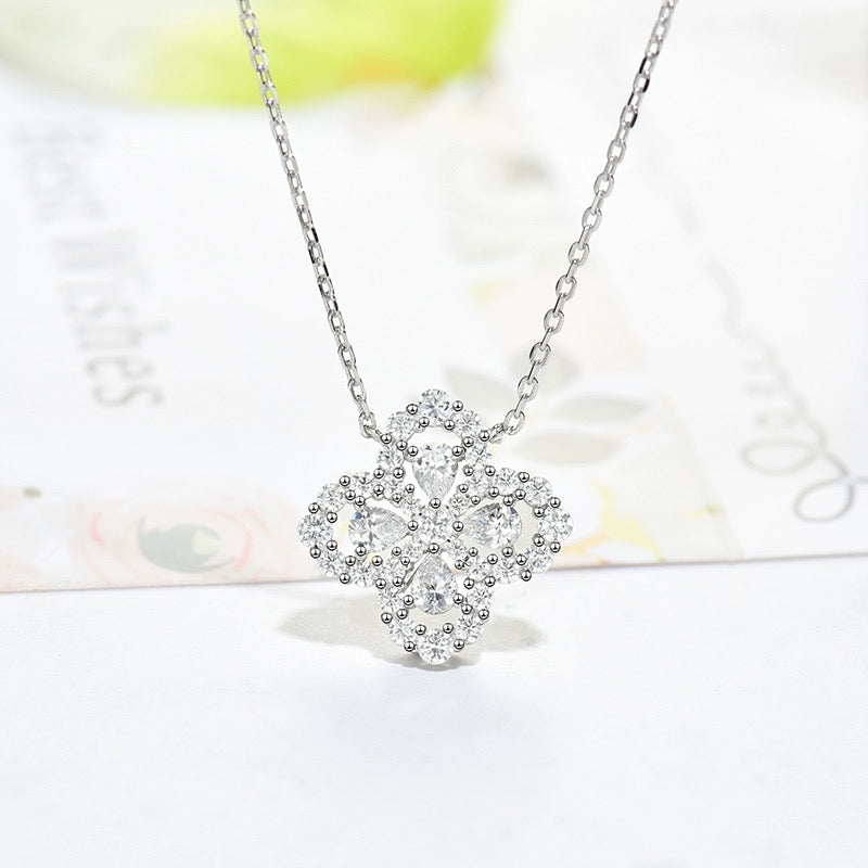 [moco jewelrys]LOOP-HALSKETTE VOLL MOTIV DIAMANT 16MM MEHRERE FARBEN