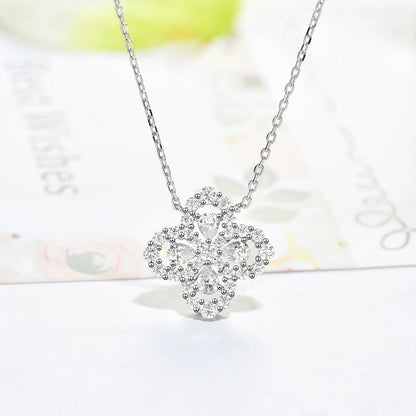 [moco jewelrys]LOOP-HALSKETTE VOLL MOTIV DIAMANT 16MM MEHRERE FARBEN