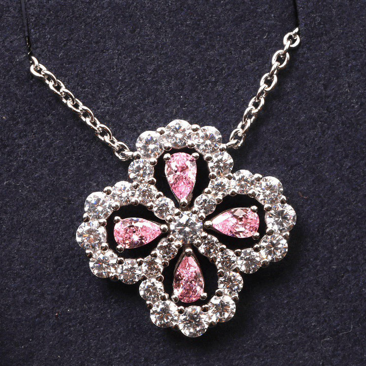 [moco jewelrys]LOOP-HALSKETTE VOLL MOTIV DIAMANT 16MM MEHRERE FARBEN