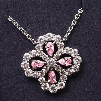 [moco jewelrys]LOOP-HALSKETTE VOLL MOTIV DIAMANT 16MM MEHRERE FARBEN