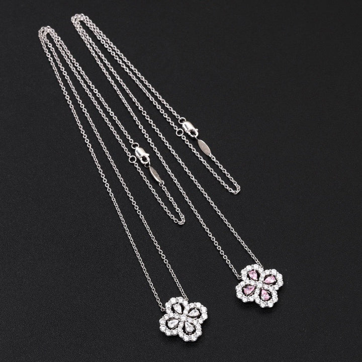[moco jewelrys]LOOP-HALSKETTE VOLL MOTIV DIAMANT 16MM MEHRERE FARBEN