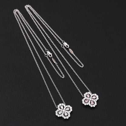 [moco jewelrys]LOOP-HALSKETTE VOLL MOTIV DIAMANT 16MM MEHRERE FARBEN