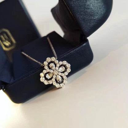 [moco jewelrys]LOOP-HALSKETTE VOLL MOTIV DIAMANT 16MM MEHRERE FARBEN