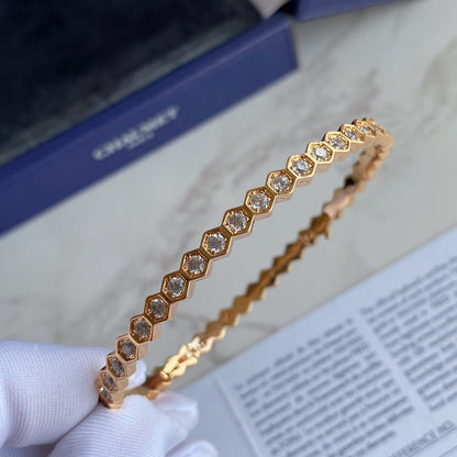 [moco jewelrys]BEE LOVE GOLD BRACELET VOLL DIAMANT