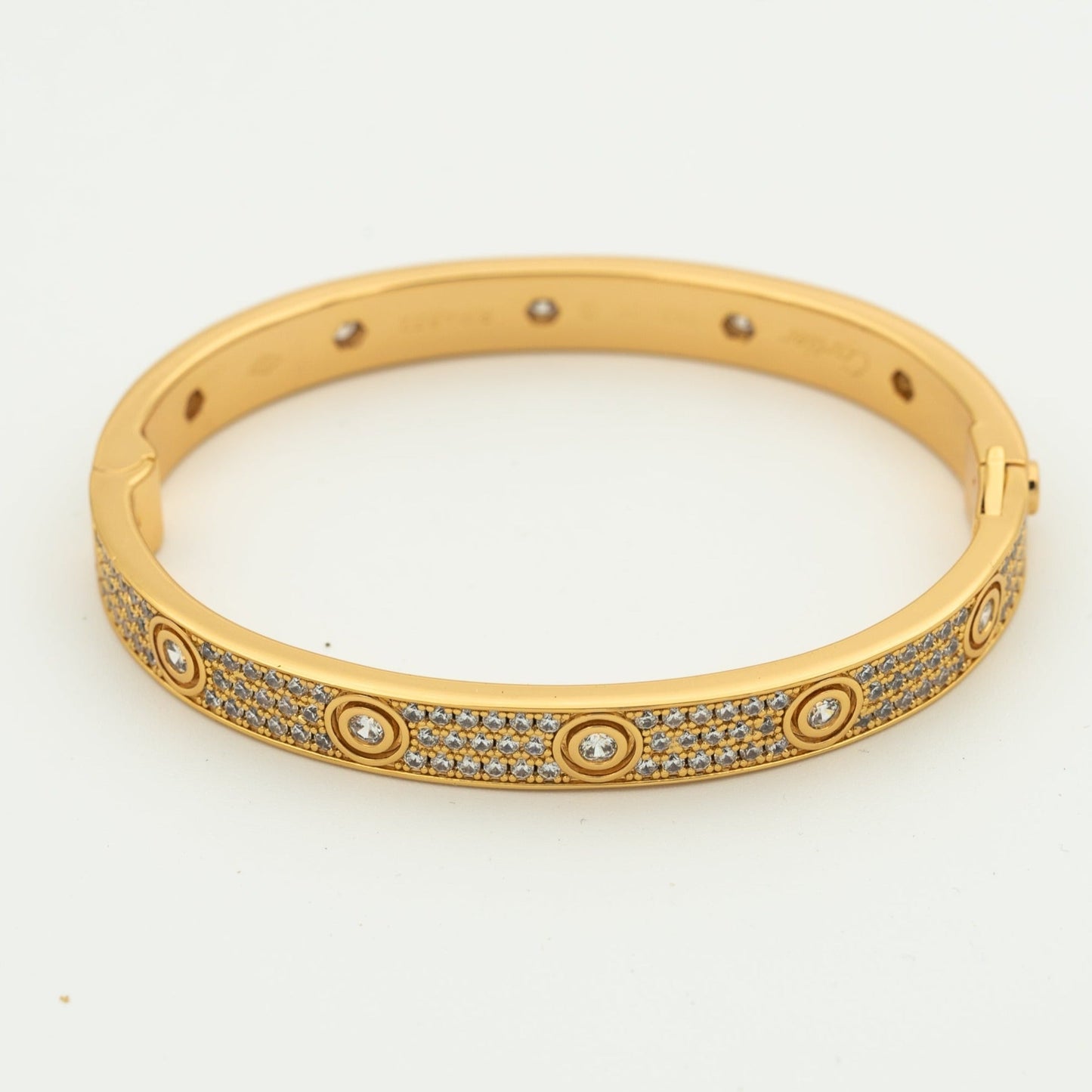 [moco jewelrys]LIEBESARMREIFEN 6.1MM DIAMANT-GEPFLASTERT 10 GROSSE DIAMANTEN