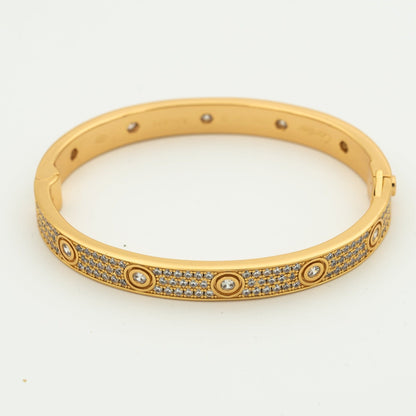[moco jewelrys]LIEBESARMREIFEN 6.1MM DIAMANT-GEPFLASTERT 10 GROSSE DIAMANTEN