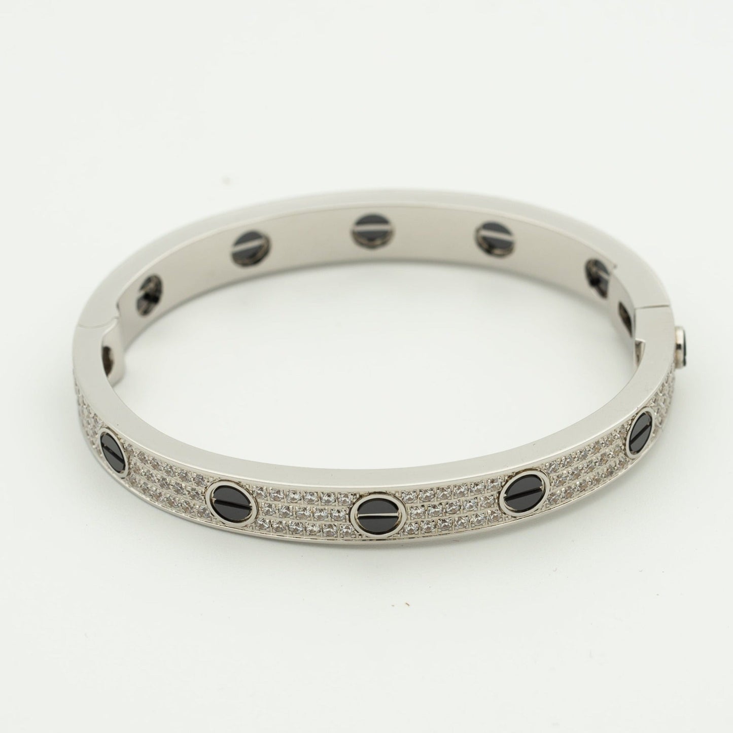 [moco jewelrys]LIEBESARMBAND 6.1MM DIAMANTBESETZT KERAMIK