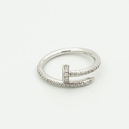 [moco jewelrys]JUSTE RING 1.8MM SILBER DIAMANTEN