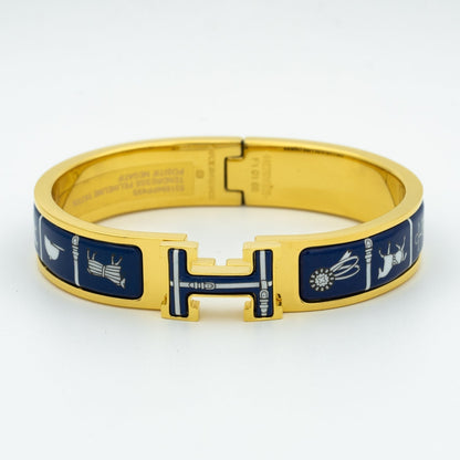 [moco jewelrys]H-ARMREIF BLAUE KERAMIK