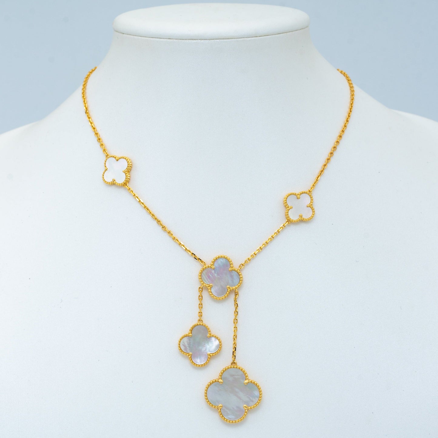 [moco jewelrys]KLEE PERLMUTT KETTE 6 MOTIVE