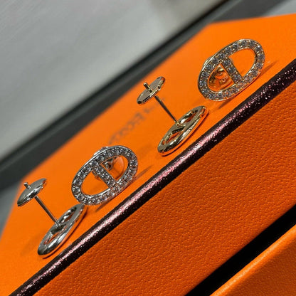 [moco jewelrys]HM VOLLDIAMANT SCHWEINENASEN OHRSTECKER