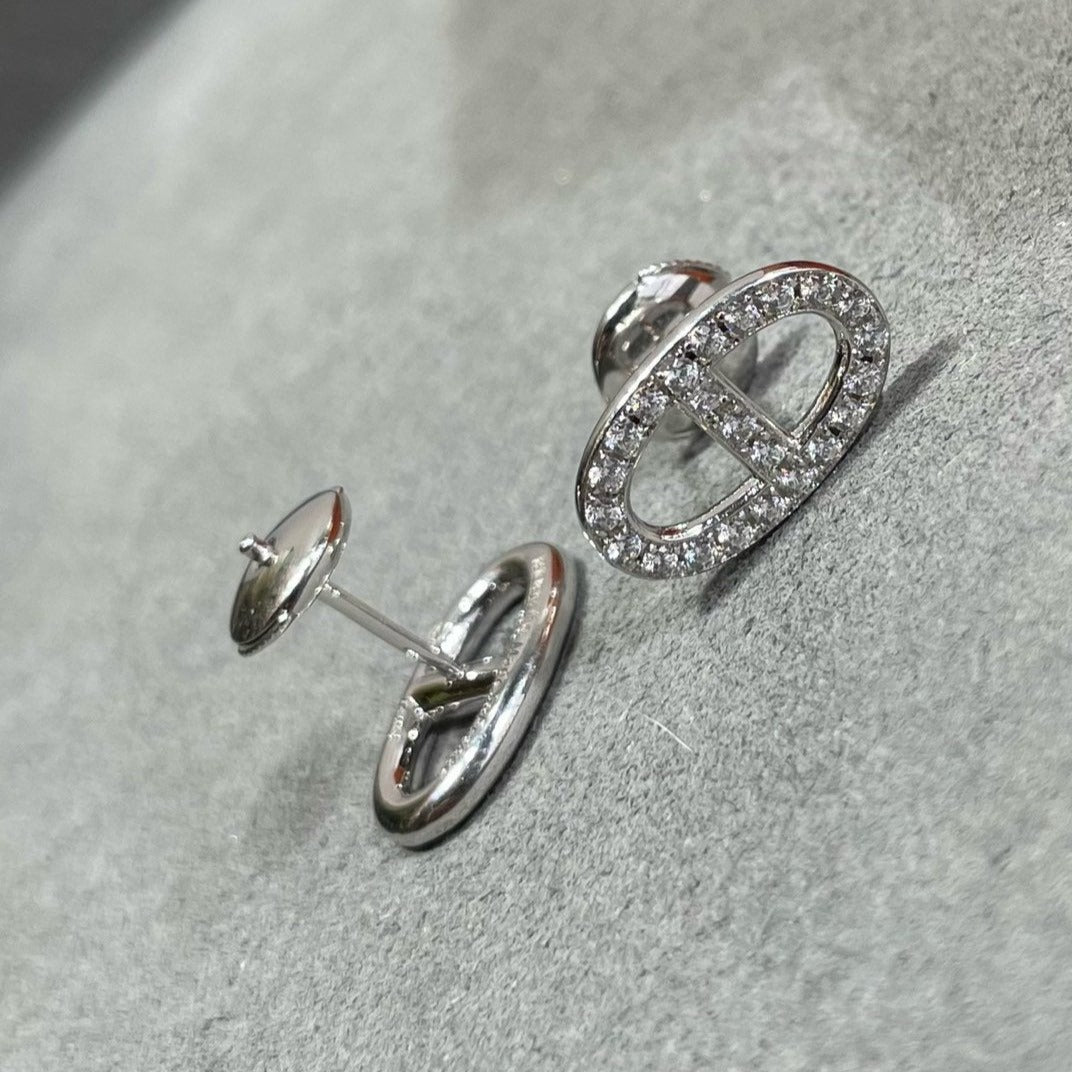 [moco jewelrys]HM VOLLDIAMANT SCHWEINENASEN OHRSTECKER