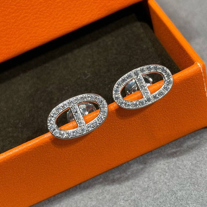 [moco jewelrys]HM VOLLDIAMANT SCHWEINENASEN OHRSTECKER
