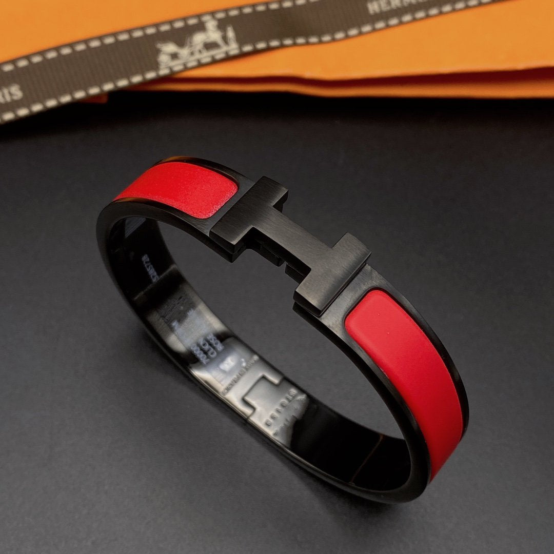 [moco jewelrys]CLIC HM SO SCHWARZ ROTES ARMBAND
