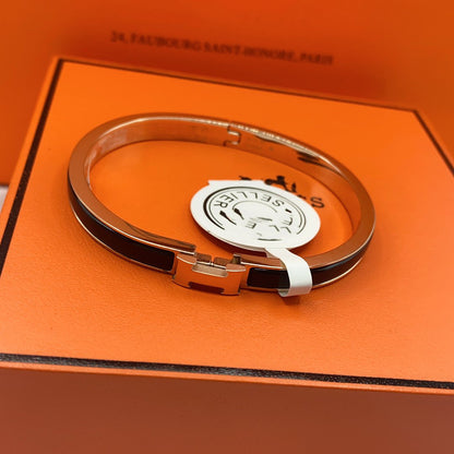 [moco jewelrys]KLASSISCHES HM KLICK SCHWARZ 8MM EMAILLE ARMBAND