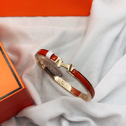 [moco jewelrys]KLASSISCHES HM KLICK ROT 8MM EMAILLE ARMBAND