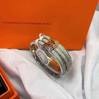 [moco jewelrys]KLASSISCHES HM CLIC GRÜNES 8MM EMAIL-ARMBAND