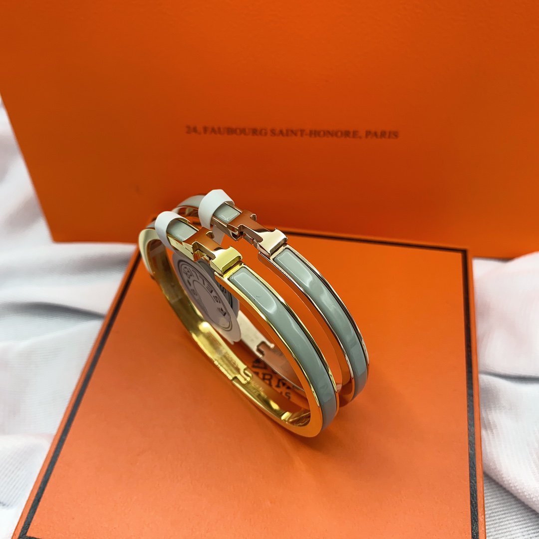[moco jewelrys]KLASSISCHES HM CLIC GRÜNES 8MM EMAIL-ARMBAND