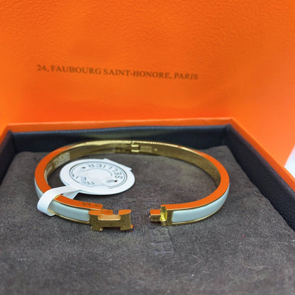 [moco jewelrys]KLASSISCHES HM CLIC GRÜNES 8MM EMAIL-ARMBAND