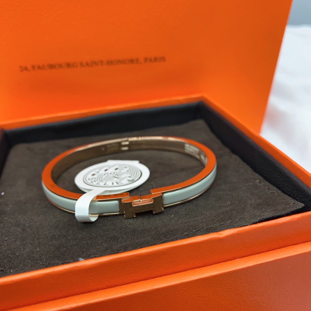 [moco jewelrys]KLASSISCHES HM CLIC GRÜNES 8MM EMAIL-ARMBAND