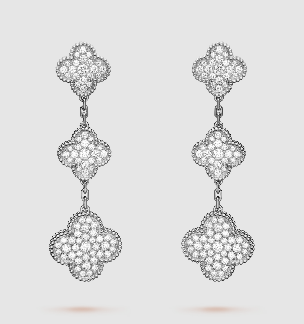[moco jewelrys]KLEE 3 MOTIV DIAMANT SILBER OHRHÄNGER