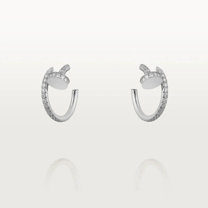 [moco jewelrys]JUSTE OHRRINGE 12.75MM SILBER DIAMANT