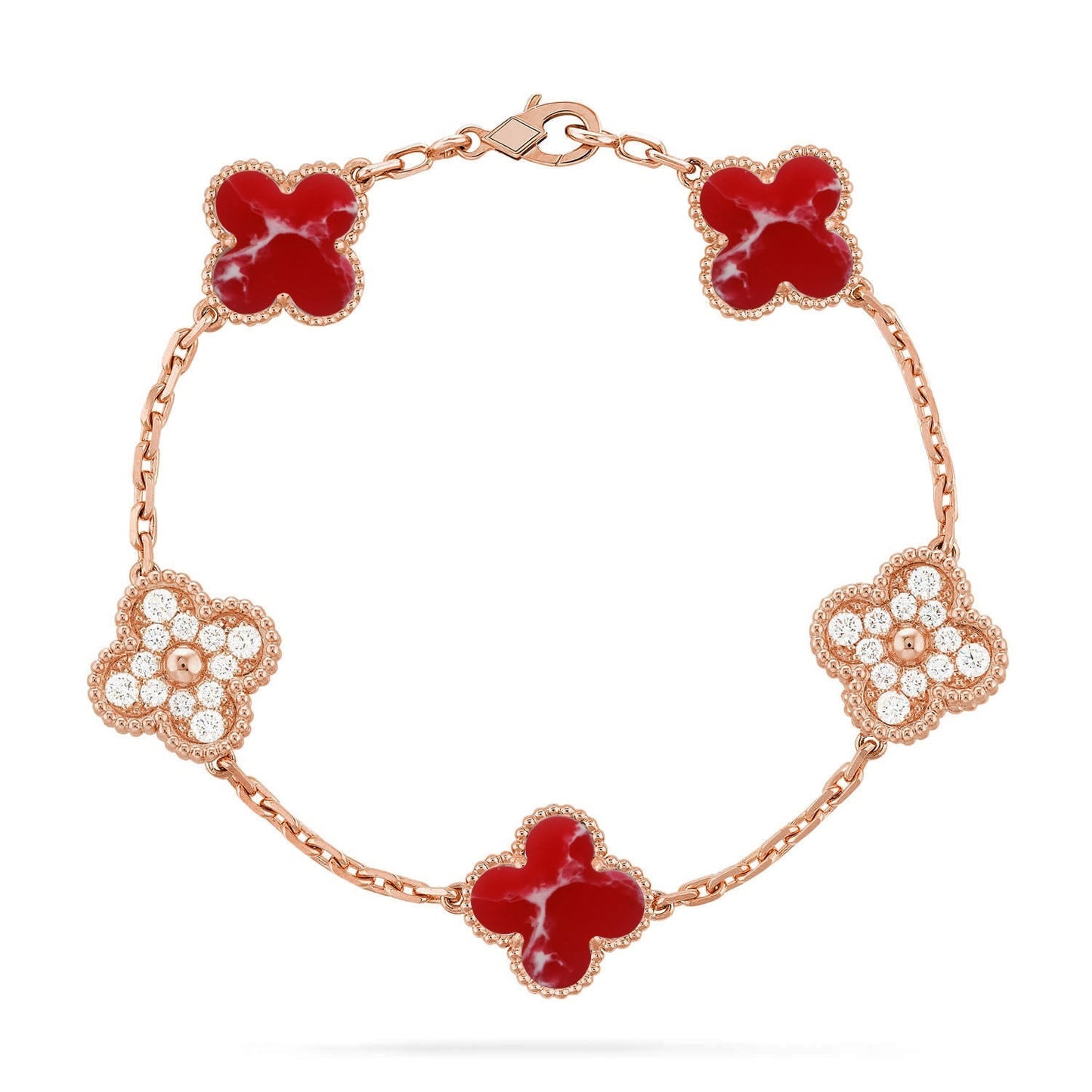 [Moco jewelrys]KLEE 5 MOTIV ROTES MUSTER ARMBANDKOLLEKTION