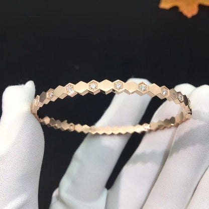 [moco jewelrys]BEE LOVE ROSÉGOLD DIAMANTARMBAND