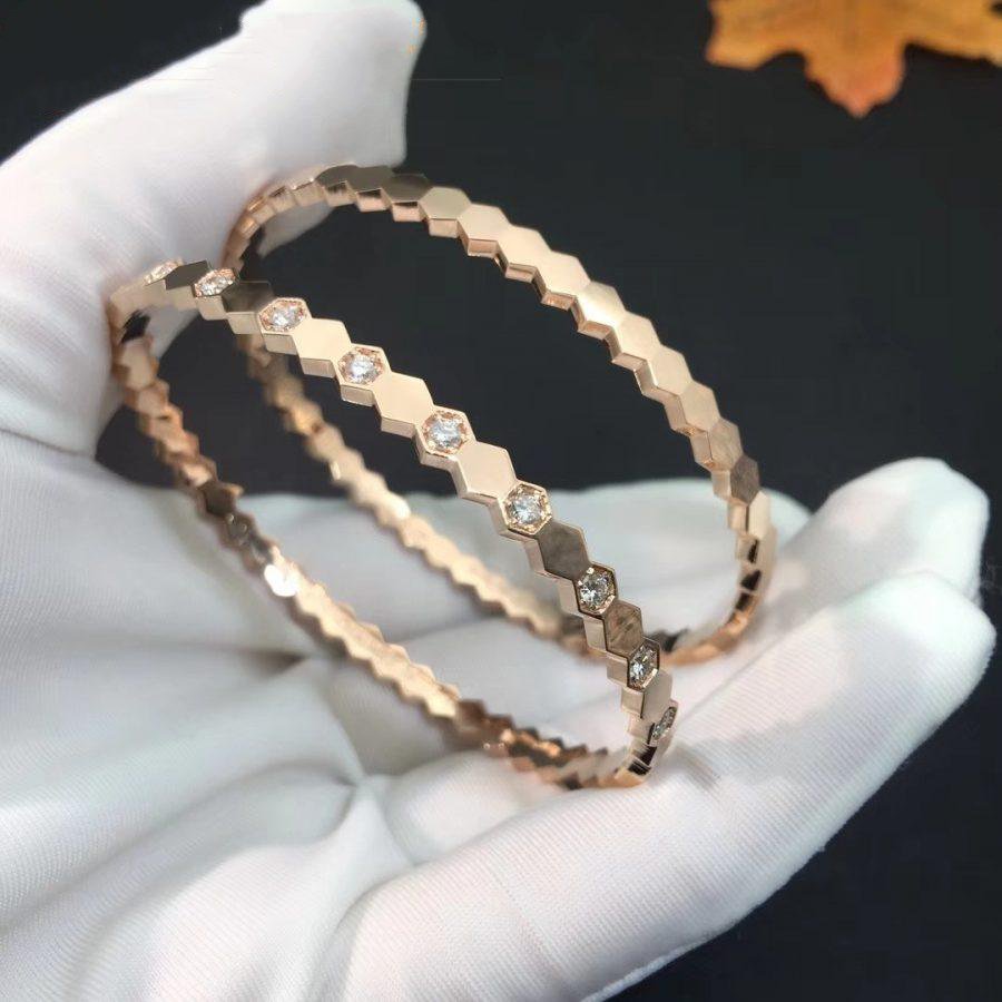 [moco jewelrys]BEE LOVE ROSÉGOLD DIAMANTARMBAND