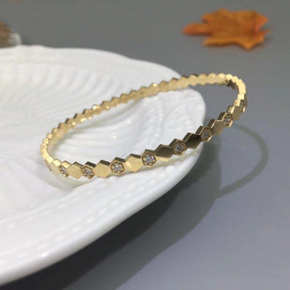 [moco jewelrys]BEE LOVE GOLD DIAMANT ARMREIF