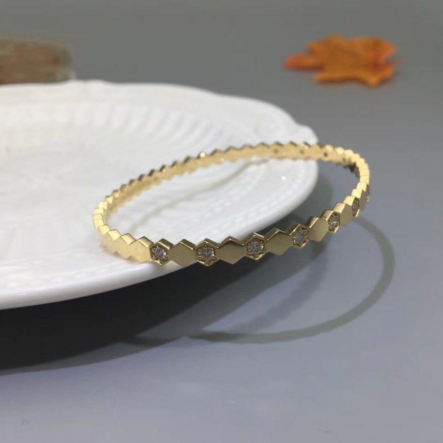 [moco jewelrys]BEE LOVE GOLD DIAMANT ARMREIF