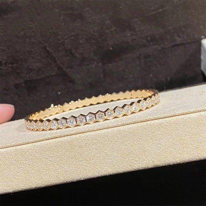 [moco jewelrys]BEE LOVE GOLD BRACELET VOLL DIAMANT