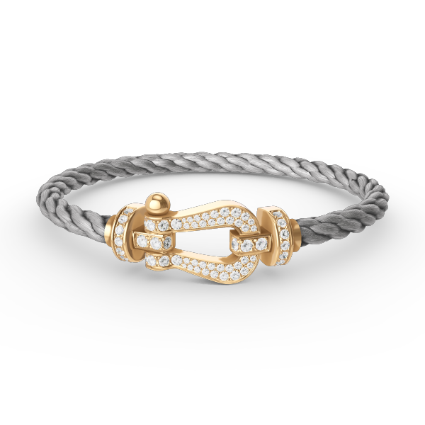 [moco jewelrys]FORCE GROSSES HUFEISEN VOLLDIAMANTEN ARMBAND GOLD