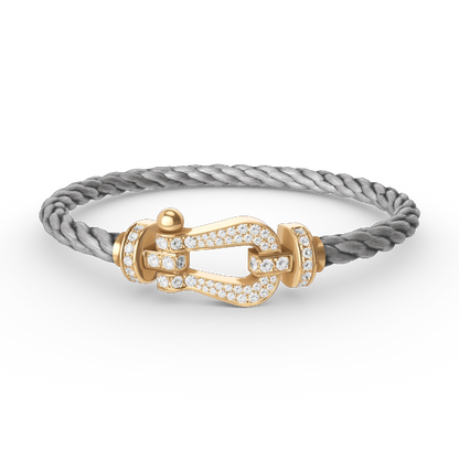[moco jewelrys]FORCE GROSSES HUFEISEN VOLLDIAMANTEN ARMBAND GOLD