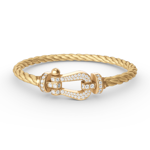[moco jewelrys]FORCE GROSSES HUFEISEN VOLLDIAMANTEN ARMBAND GOLD