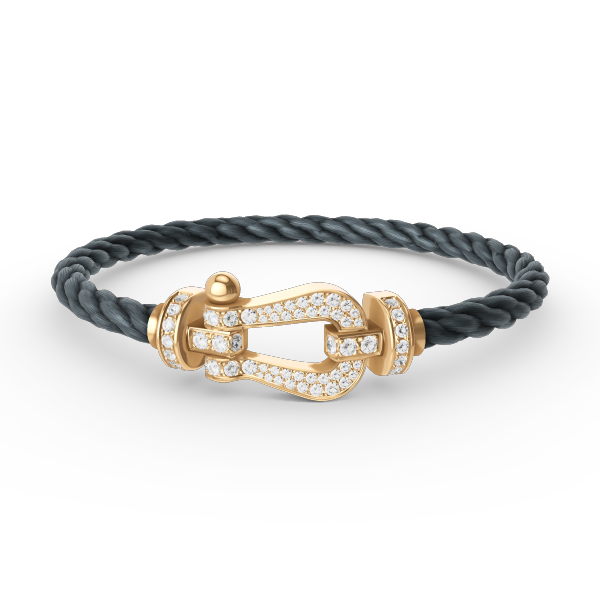 [moco jewelrys]FORCE GROSSES HUFEISEN VOLLDIAMANTEN ARMBAND GOLD