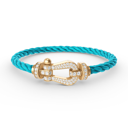 [moco jewelrys]FORCE GROSSES HUFEISEN VOLLDIAMANTEN ARMBAND GOLD