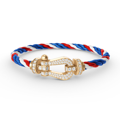 [moco jewelrys]FORCE GROSSES HUFEISEN VOLLDIAMANTEN ARMBAND GOLD