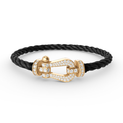 [moco jewelrys]FORCE GROSSES HUFEISEN VOLLDIAMANTEN ARMBAND GOLD