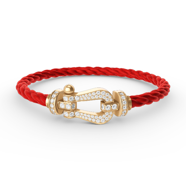 [moco jewelrys]FORCE GROSSES HUFEISEN VOLLDIAMANTEN ARMBAND GOLD