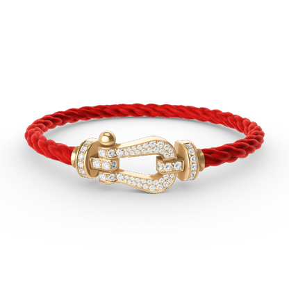 [moco jewelrys]FORCE GROSSES HUFEISEN VOLLDIAMANTEN ARMBAND GOLD