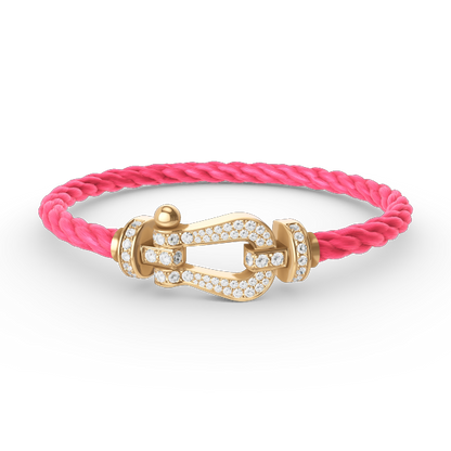 [moco jewelrys]FORCE GROSSES HUFEISEN VOLLDIAMANTEN ARMBAND GOLD