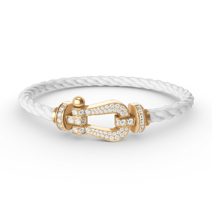 [moco jewelrys]FORCE GROSSES HUFEISEN VOLLDIAMANTEN ARMBAND GOLD