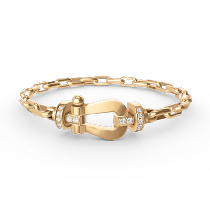 [moco jewelrys]FORCE GROSSER HUFEISENVERSCHLUSS METALLARMREIF