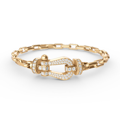 [moco jewelrys]FORCE GROSSER HUFEISENVERSCHLUSS METALLARMREIF