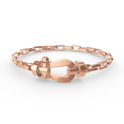 [moco jewelrys]FORCE GROSSER HUFEISENVERSCHLUSS METALLARMREIF