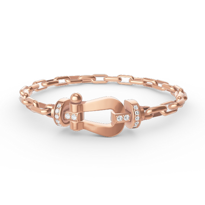 [moco jewelrys]FORCE GROSSER HUFEISENVERSCHLUSS METALLARMREIF