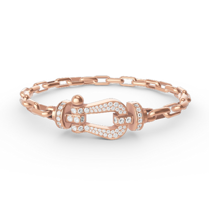 [moco jewelrys]FORCE GROSSER HUFEISENVERSCHLUSS METALLARMREIF